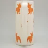 Caraffa in ceramica arancione Serlio French Bulldog