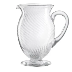 Caraffa in vetro trasparente Twisted