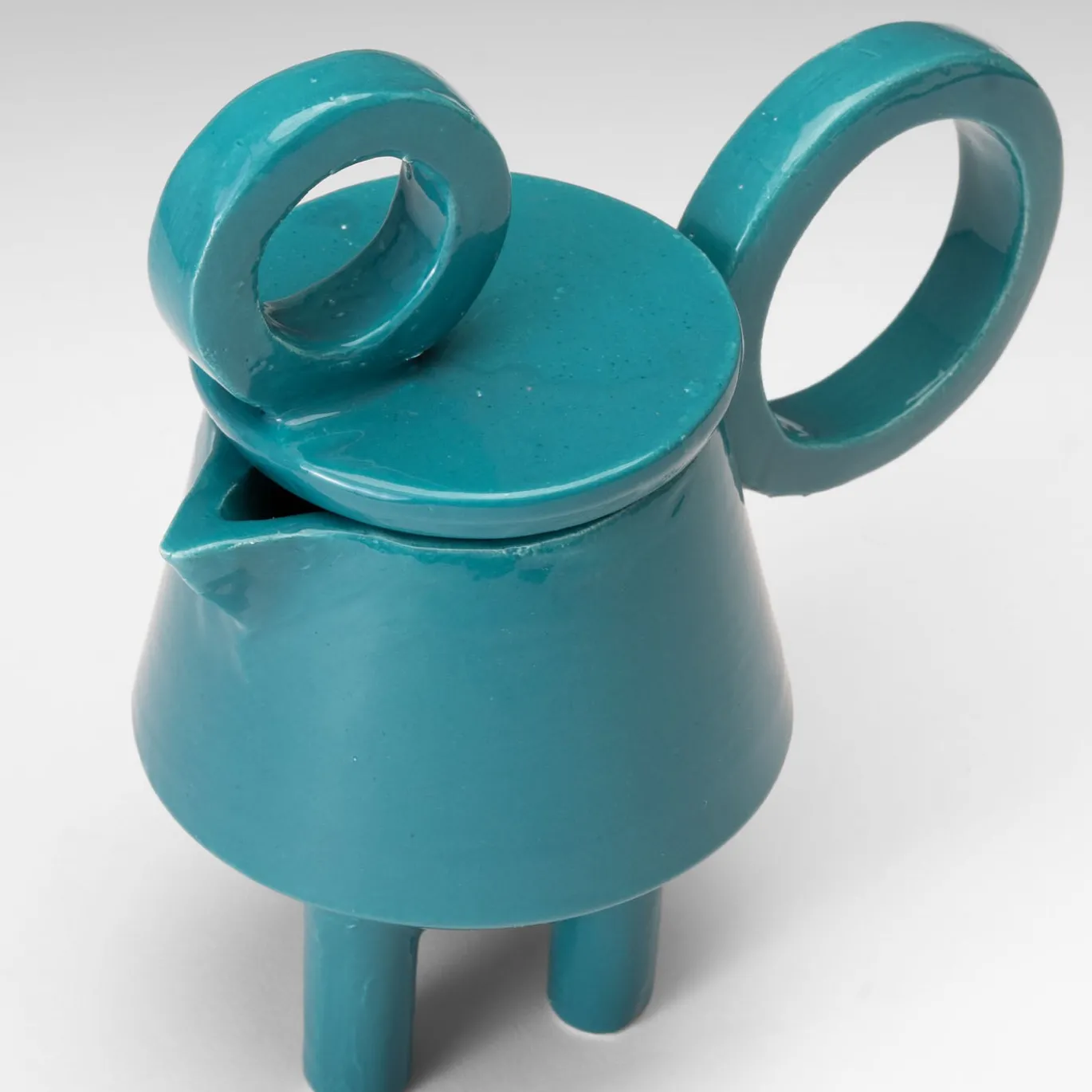 Caraffa per latte in ceramica Coseno Hypersonic Blue