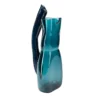 Caraffa scultorea Fabula Arione in vetro blu