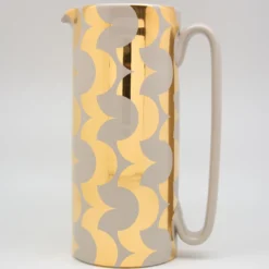 Caraffa Serlio Cicappa oro 24K e grigio
