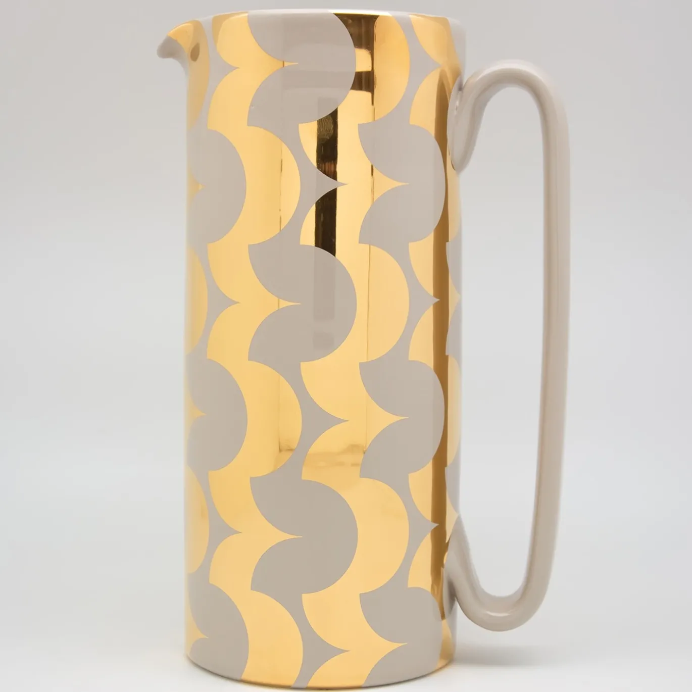 Caraffa Serlio Cicappa oro 24K e grigio