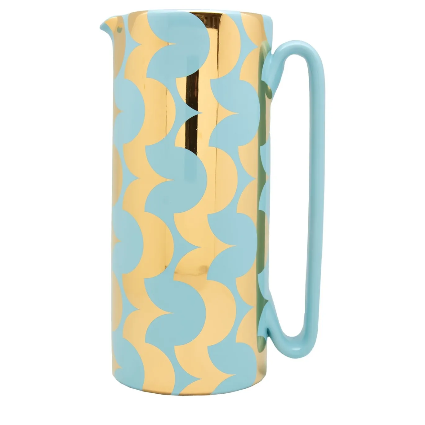 Caraffa Serlio Cicappa oro 24K e blu