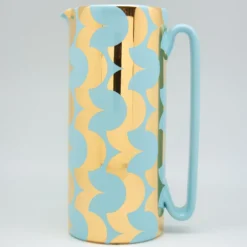 Caraffa Serlio Cicappa oro 24K e blu