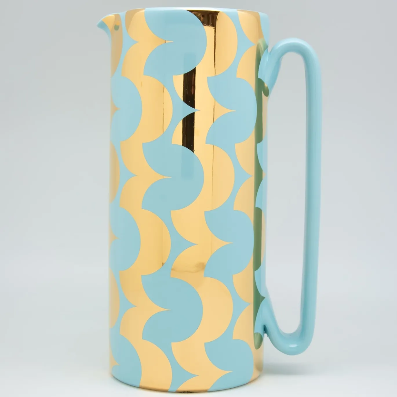 Caraffa Serlio Cicappa oro 24K e blu