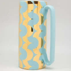 Caraffa Serlio Cicappa oro 24K e blu