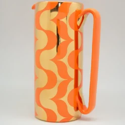 Caraffa Serlio Equilibri oro 24K e arancio