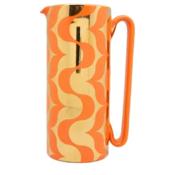 Caraffa Serlio Equilibri oro 24K e arancio