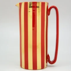Caraffa Serlio Mercante oro 24 carati e rosso