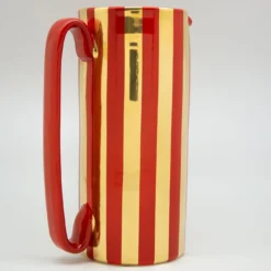 Caraffa Serlio Mercante oro 24 carati e rosso