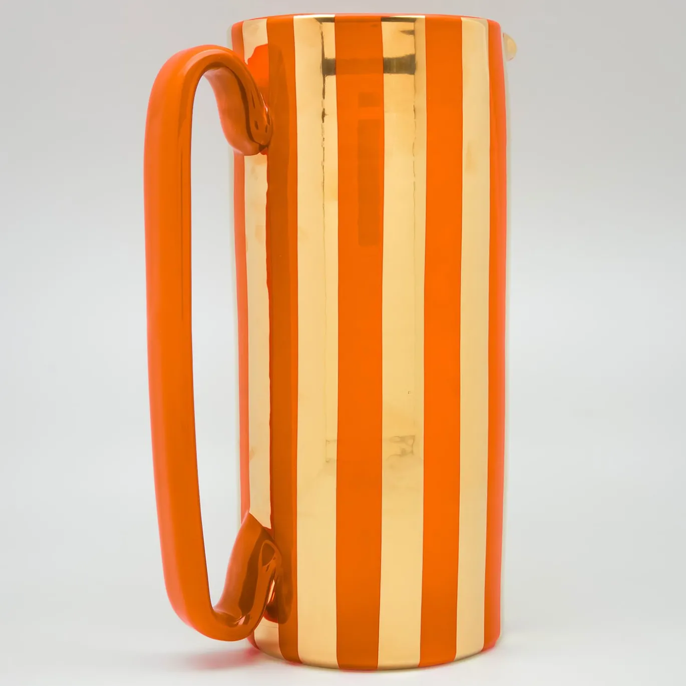 Caraffa Serlio Mercante oro 24K e arancio