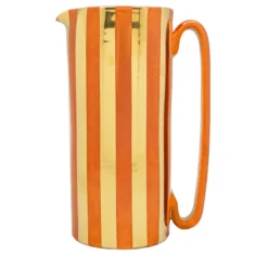 Caraffa Serlio Mercante oro 24K e arancio