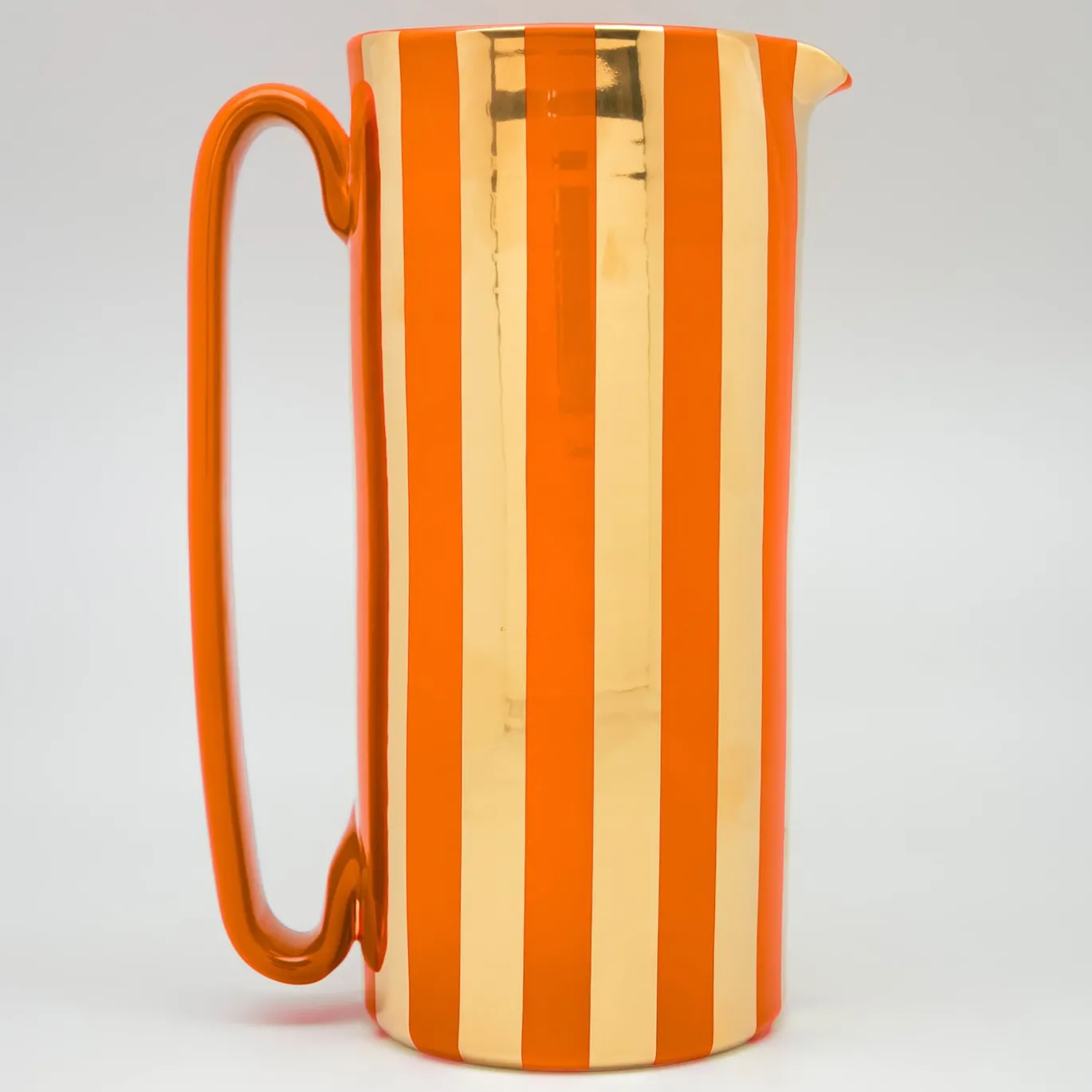 Caraffa Serlio Mercante oro 24K e arancio