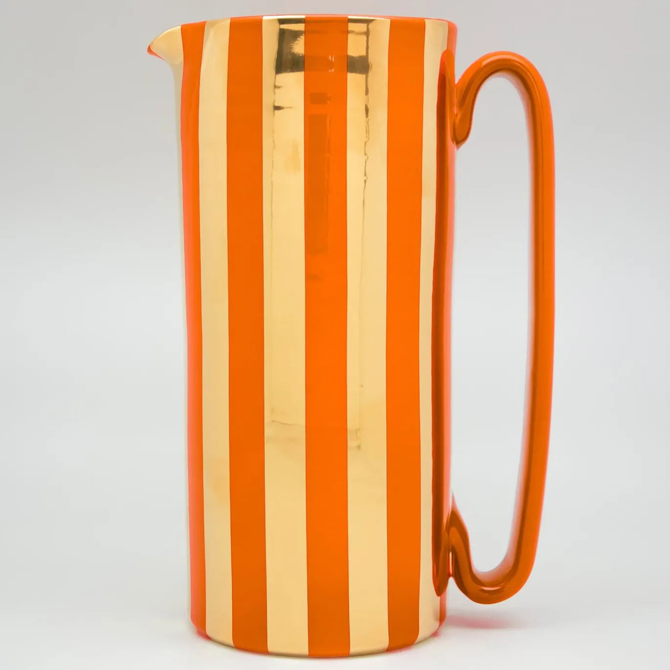 Caraffa Serlio Mercante oro 24K e arancio