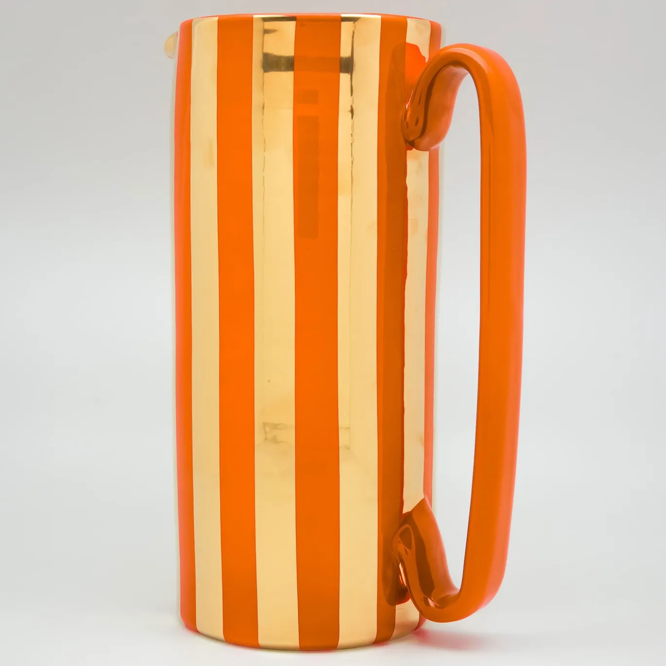 Caraffa Serlio Mercante oro 24K e arancio