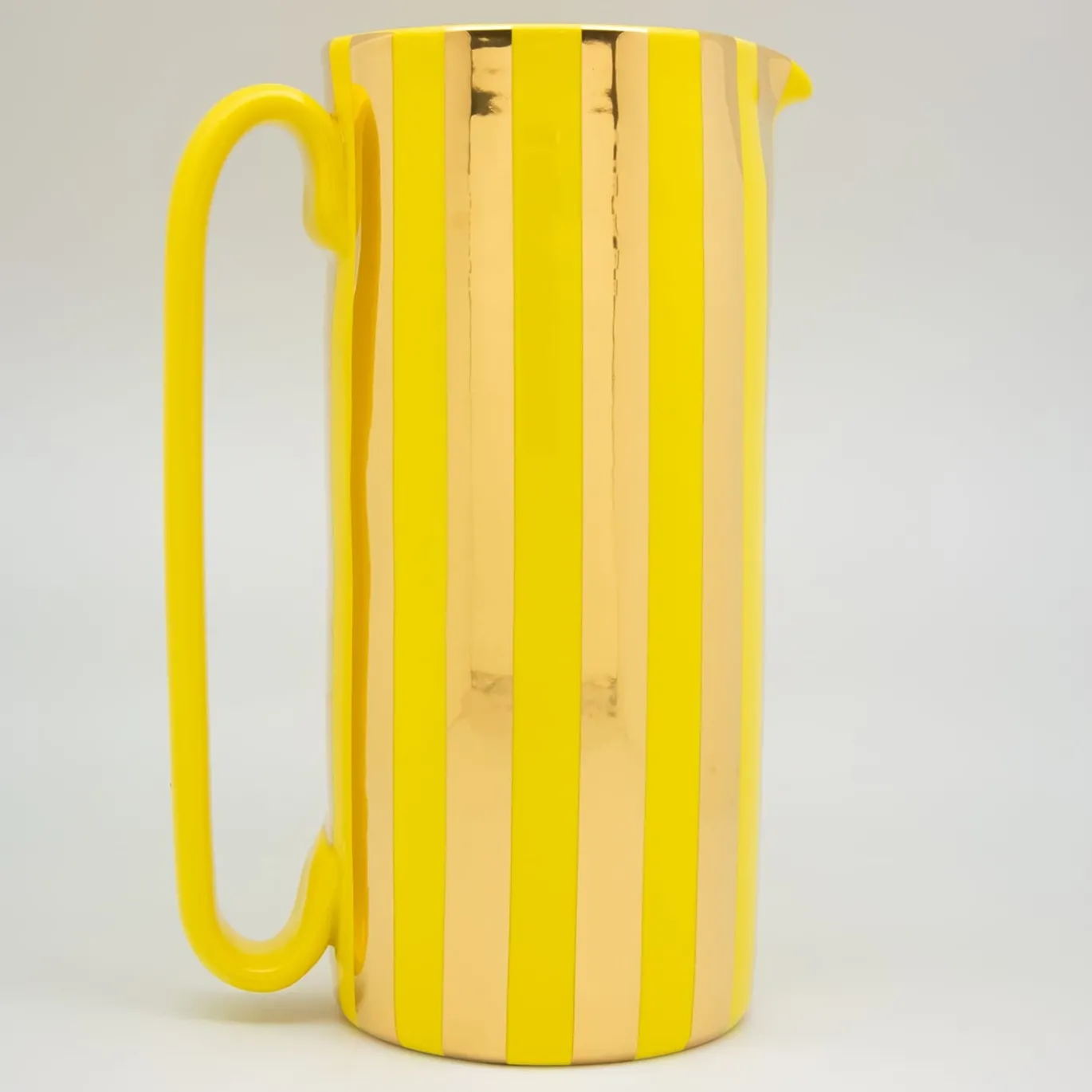 Caraffa Serlio Mercante oro 24K e giallo