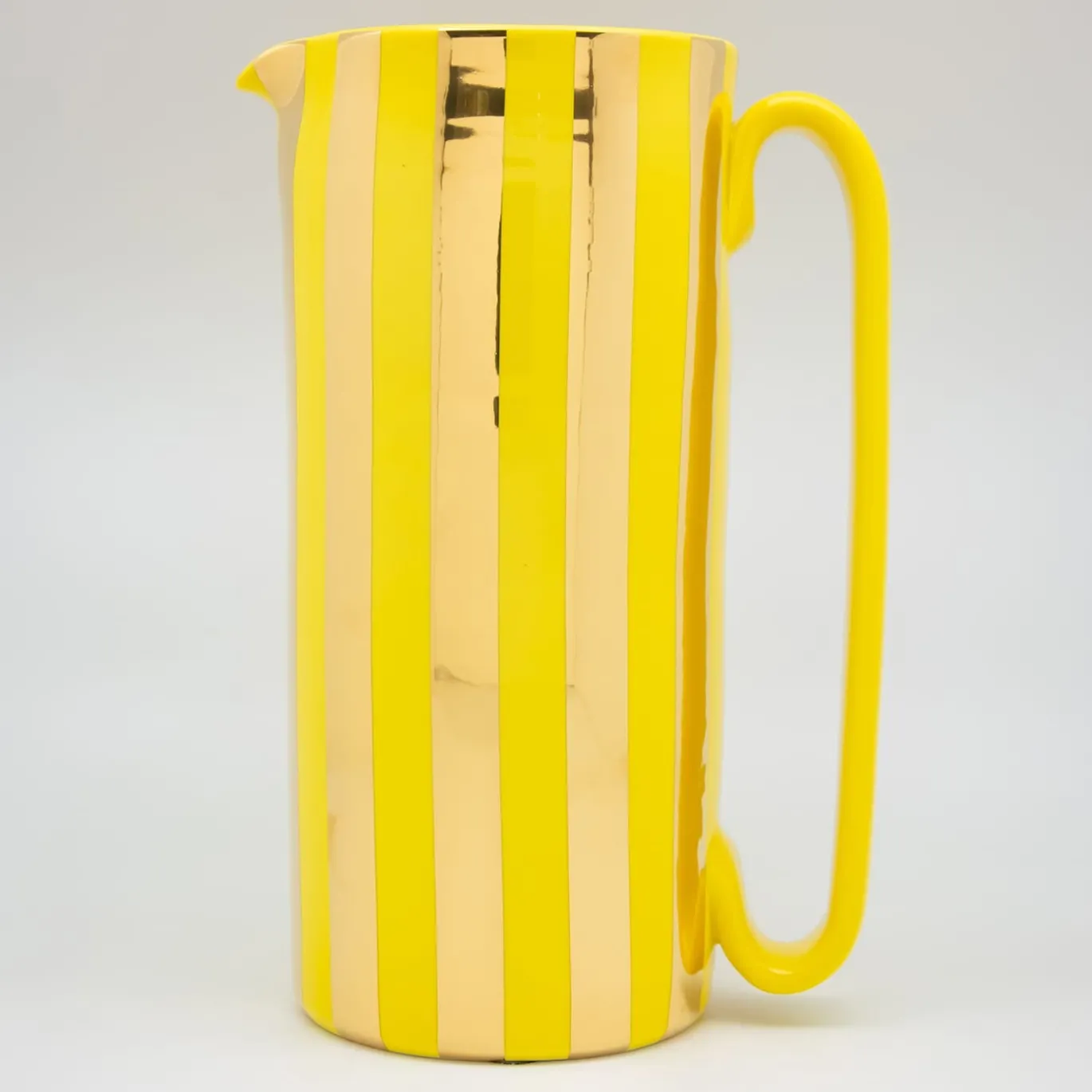 Caraffa Serlio Mercante oro 24K e giallo