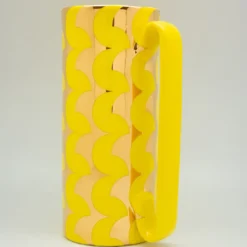 Caraffa Serlio ZigZag Oro 24K e Giallo