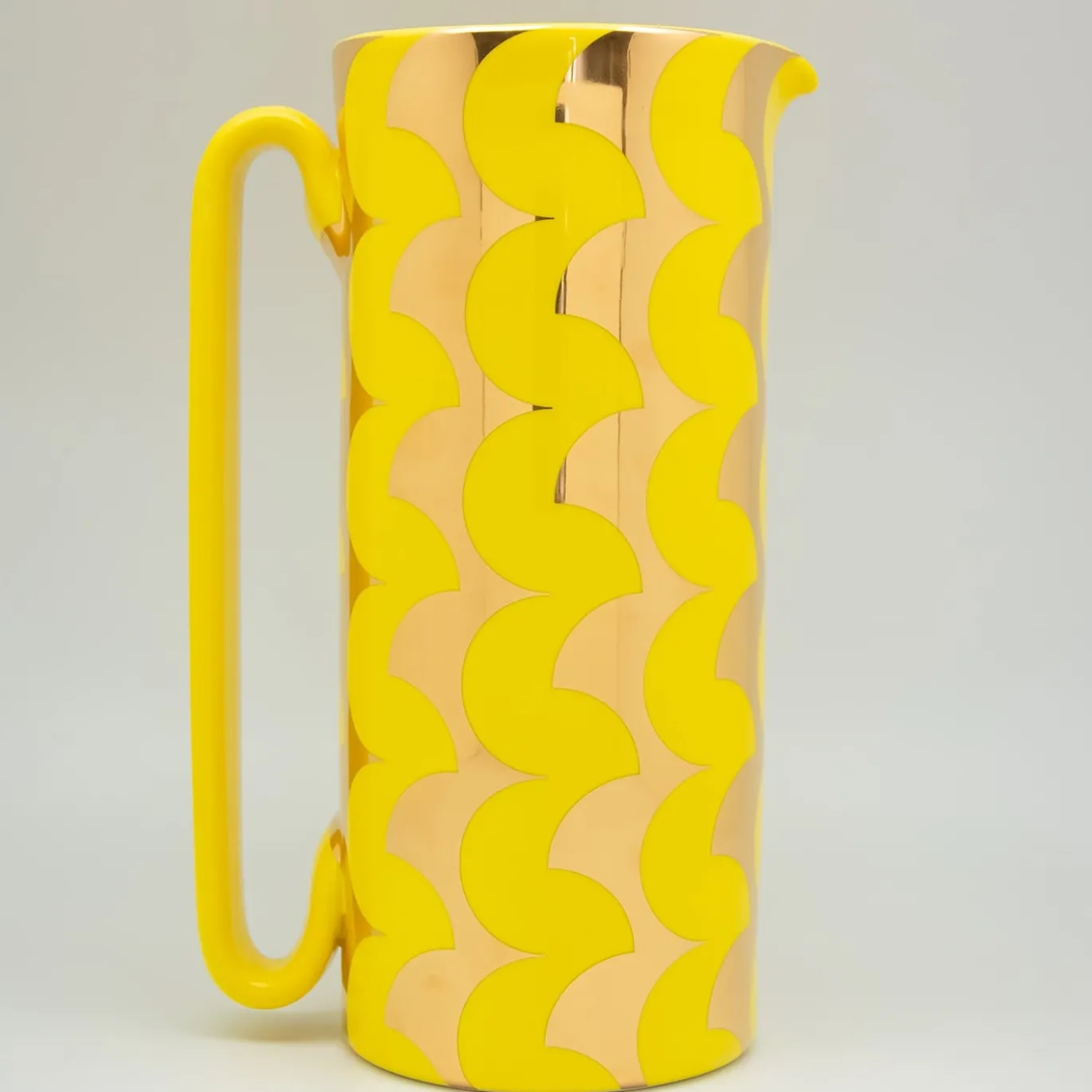 Caraffa Serlio ZigZag Oro 24K e Giallo