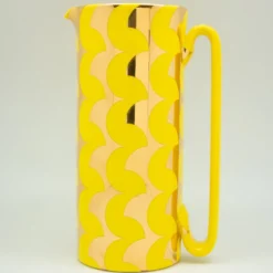 Caraffa Serlio ZigZag Oro 24K e Giallo