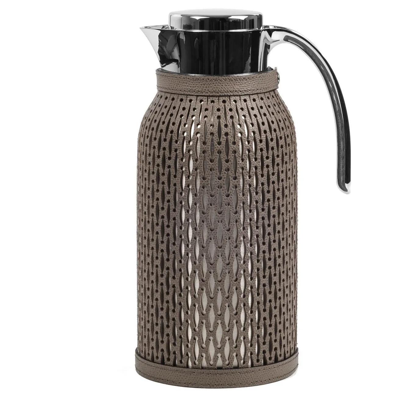 Caraffa Termica Diana Grande Terra in Pelle Marrone