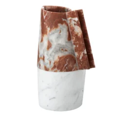 Caraffa Versi Big in marmo Rosso Francia & Carrara Gioia di Patricia Urquiola