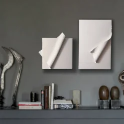 Carta Bianca - Gesso Acrilici e Carta Indiana su Tela di Cotone #1