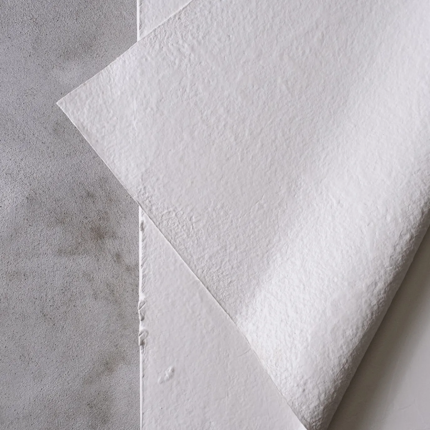 Carta Bianca - Gesso Acrilici e Carta Indiana su Tela di Cotone #1
