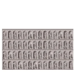 Carta da parati Archistatue con motivo di statue grigie