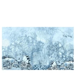 Carta da parati blu dietro la barriera corallina