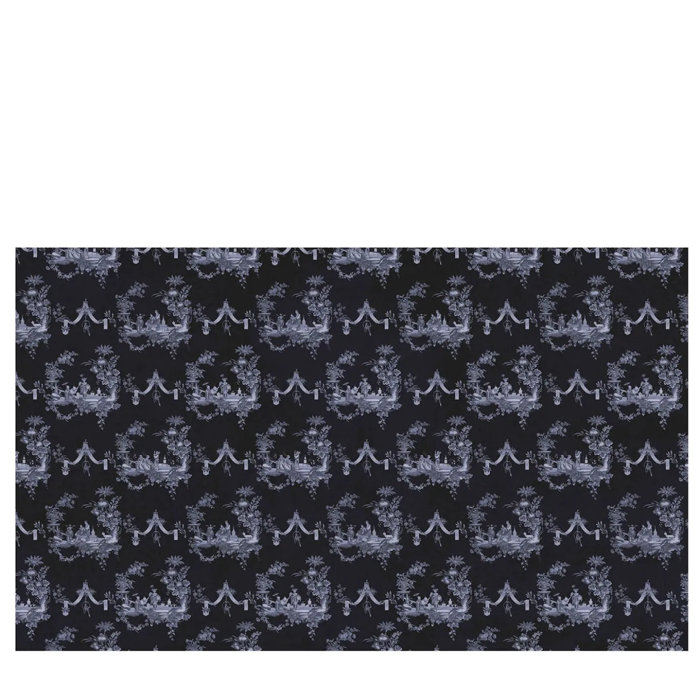 Carta da parati Chinese Toile viola e nera