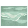 Carta da parati con texture verde Deep Wave
