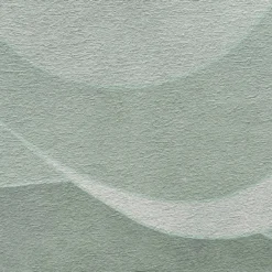 Carta da parati con texture verde Deep Wave