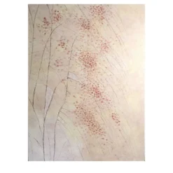 Carta da parati dipinta a mano Albero Rosa
