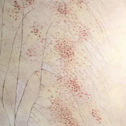 Carta da parati dipinta a mano Albero Rosa