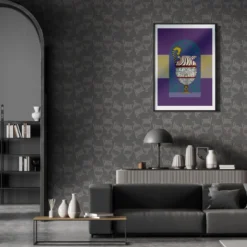 Carta da parati Fontana Grigio Elefante