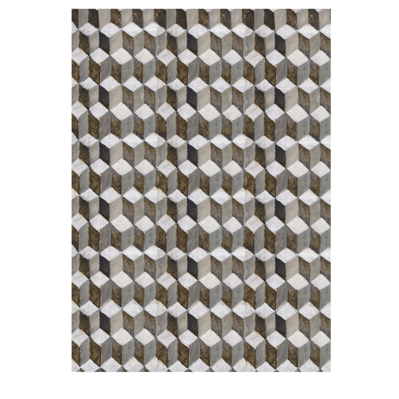 Carta da parati geometrica in bianco e nero