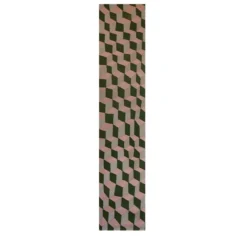 Carta da parati geometrica rosa e verde