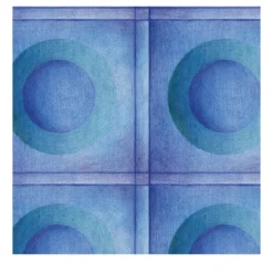 Carta da parati Meditation Dot Blu e Verde