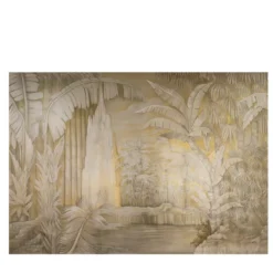 Carta da parati mista Gold Jungle