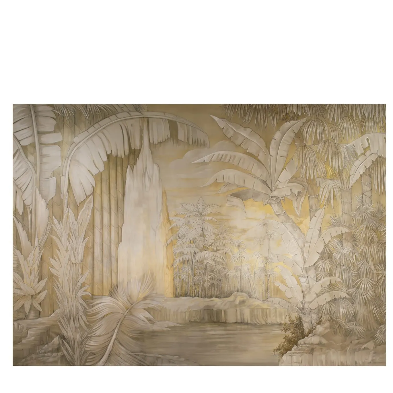 Carta da parati mista Gold Jungle