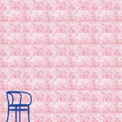 Carta da parati rosa imbottita