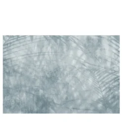 Carta da parati testurizzata Foglie blu chiaro