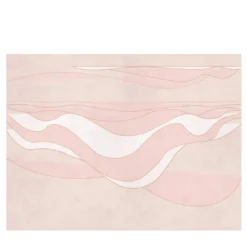 Carta da parati testurizzata Pink Deep Wave