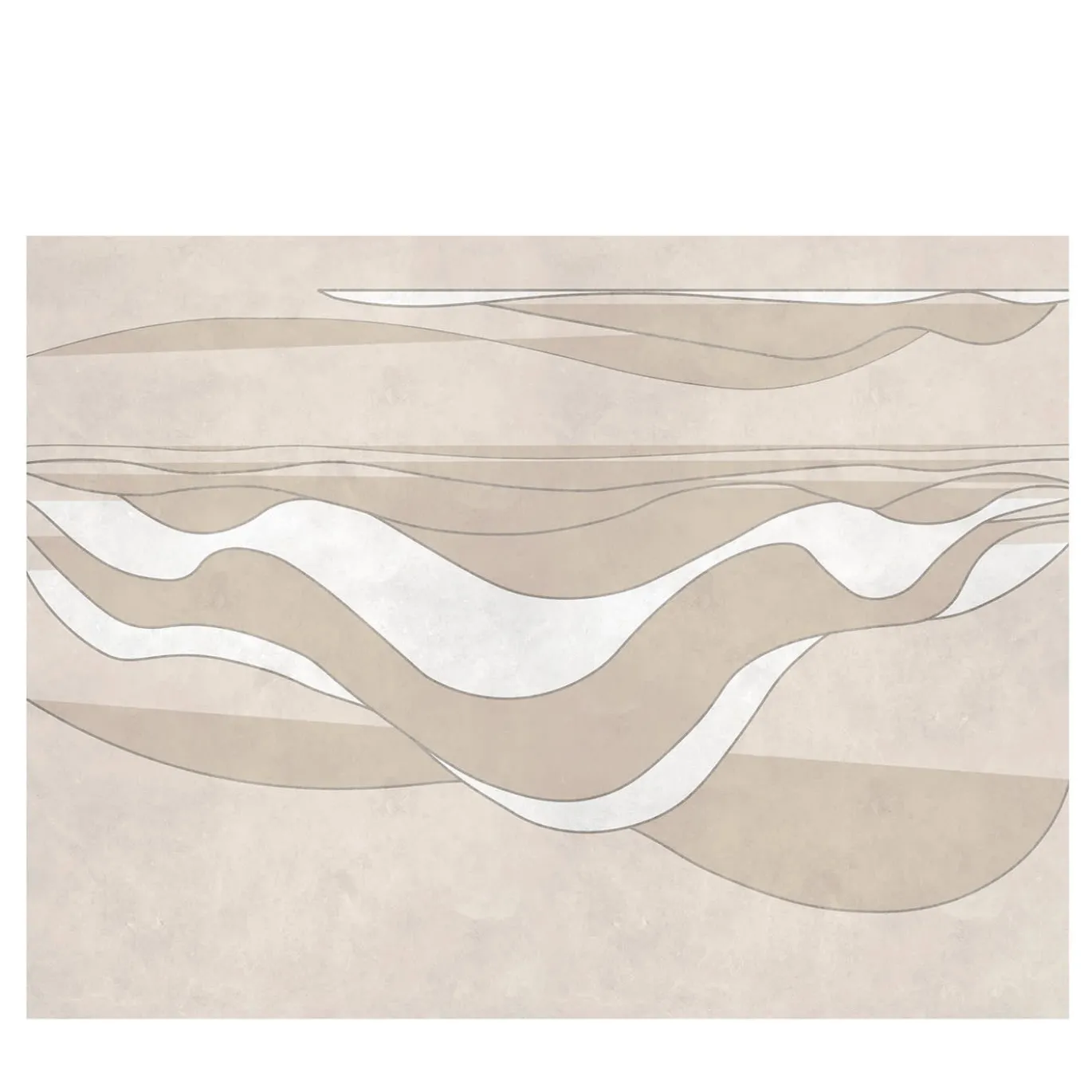 Carta da parati testurizzata Deep Wave beige
