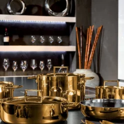 Casseruola Attiva Gold 24 cm con coperchio