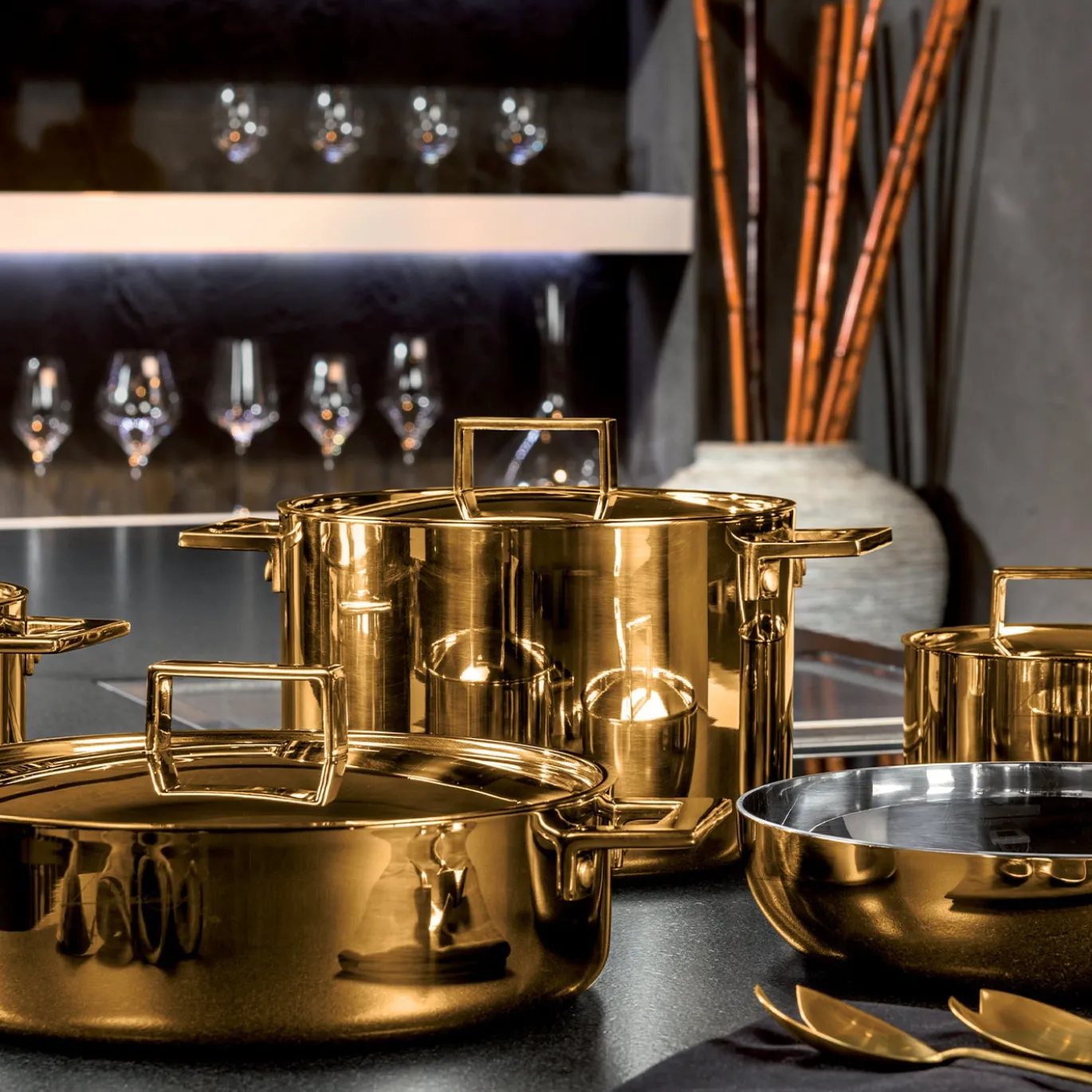 Casseruola Attiva Gold da 16 cm con coperchio