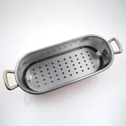 Casseruola Ovale in Rame con Manici in Ottone