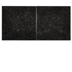 Cattedrale n110 n111 Set di 2 pannelli decorativi in vetro nero
