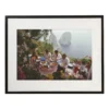 Cena all'aperto a Capri Stampa con cornice di Slim Aarons
